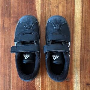 Adidas Kids Black Velcro Sneakers